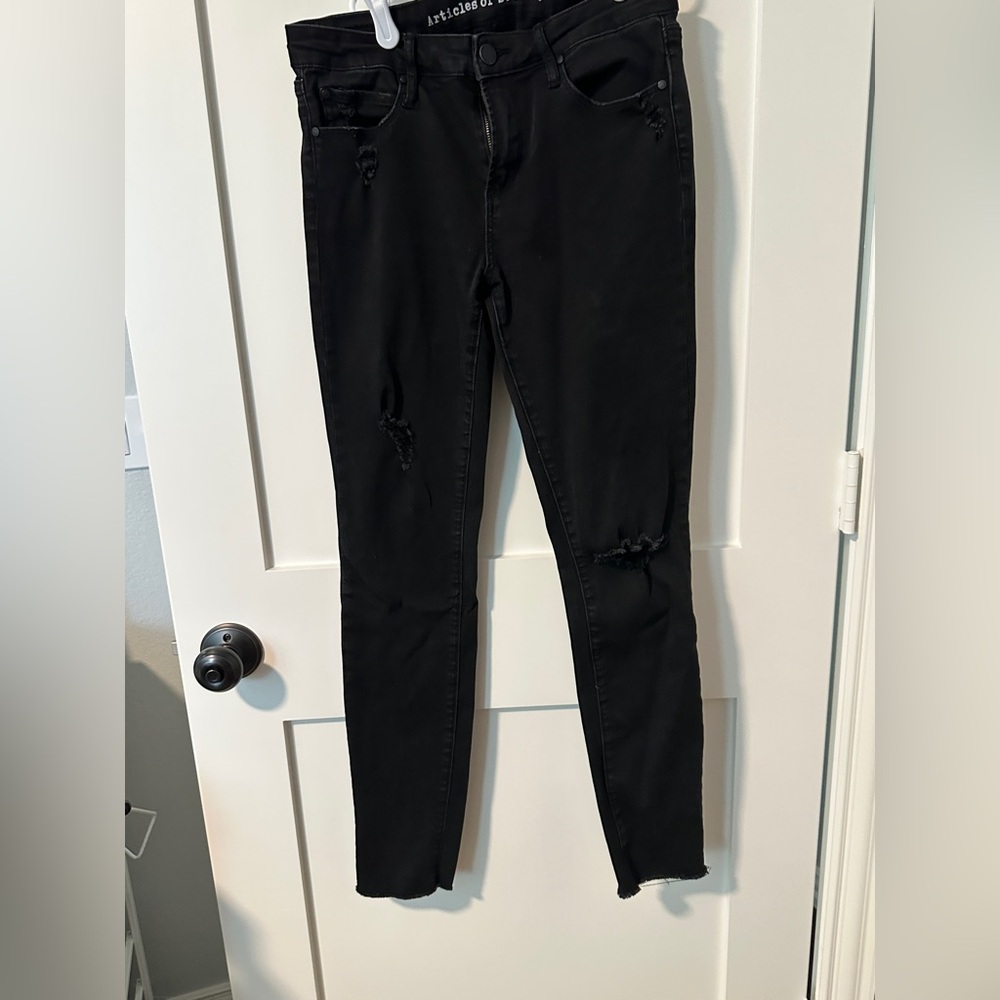 Articles Of Society Black Ripped Skinny Jeans